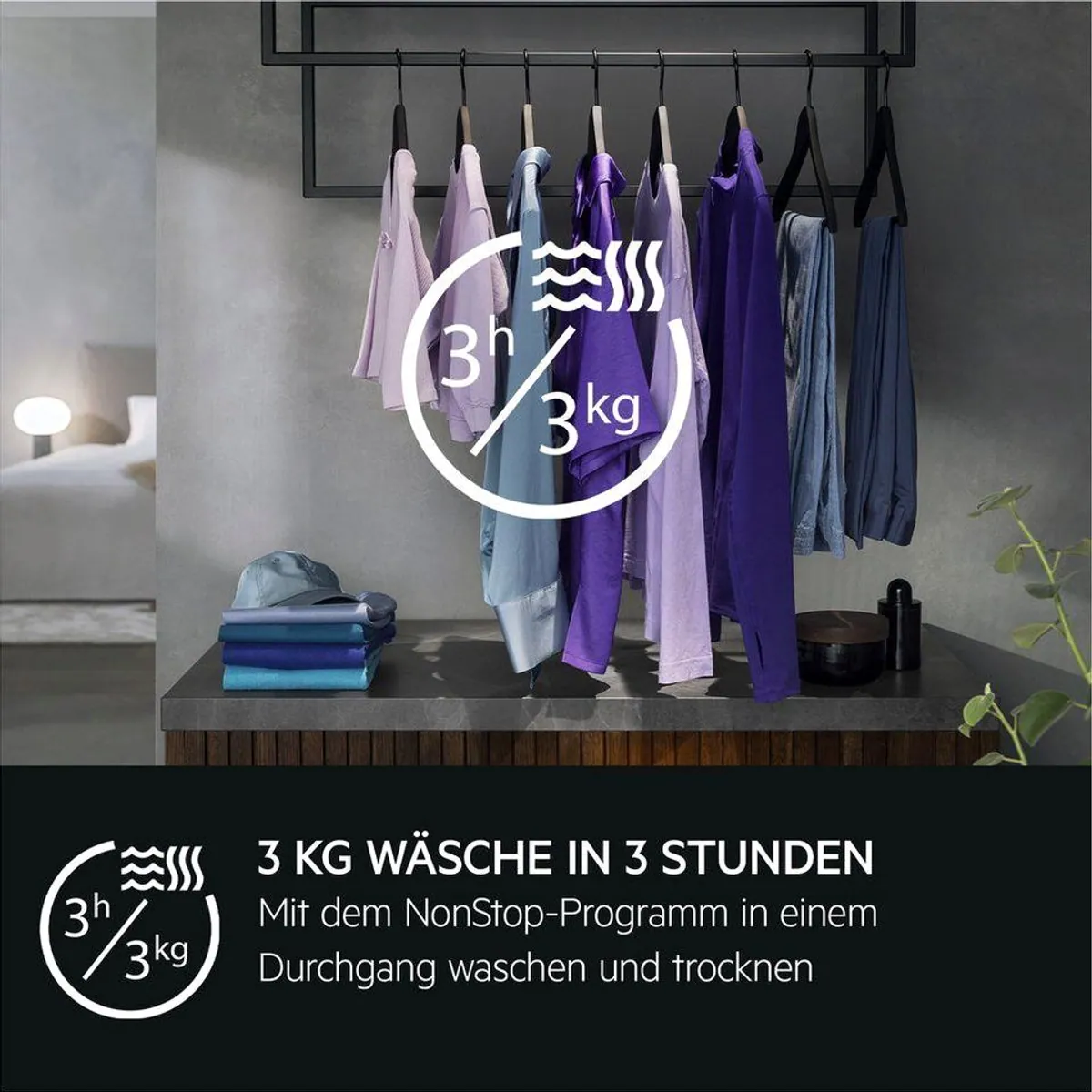 AEG Waschtrockner 9000 SensiDry L9WEF80690, 9 kg, 6 kg, 1600 U/min 3