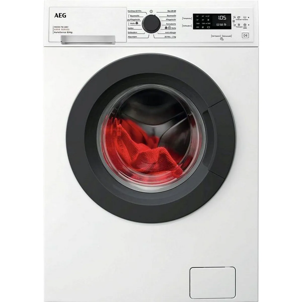 AEG Waschtrockner 6000 ProSense LWK6A50680, 8 kg Waschen, 4 kg Trocknen, 1600 U/min