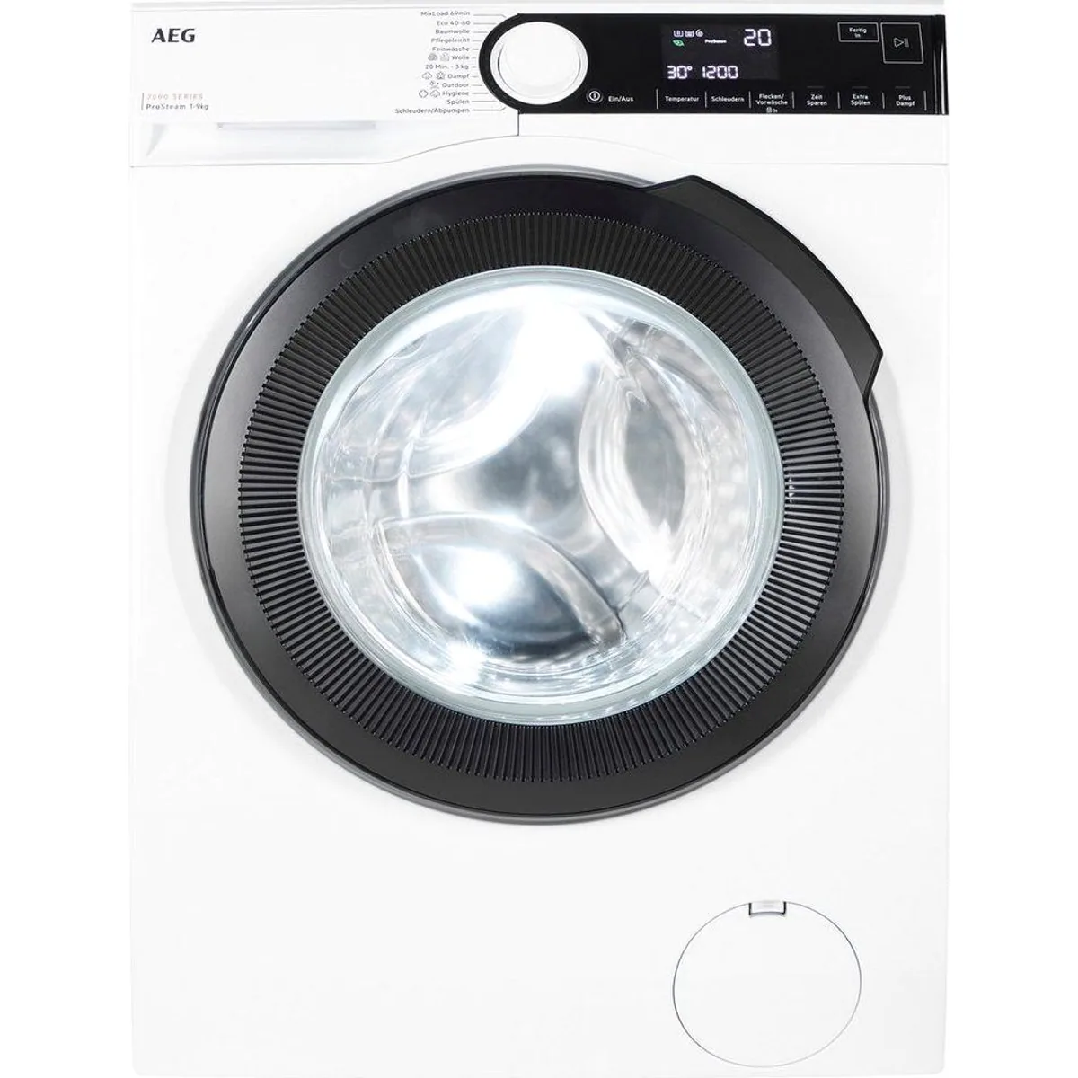 AEG LR7GA49FL Waschmaschine, 9 kg, 1400 U/min, Dampffunktion für weniger Falten 2