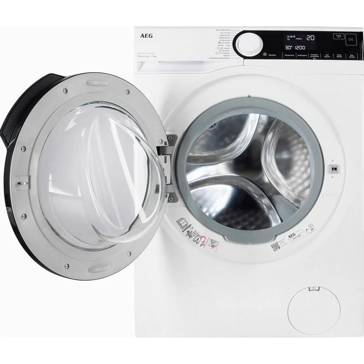 AEG LR7GA49FL Waschmaschine, 9 kg, 1400 U/min, Dampffunktion für weniger Falten 3