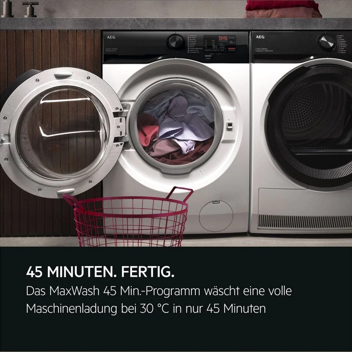 AEG Waschmaschine LR6FE48FL, 8 kg Fassungsvermögen, 1400 U/min — energiesparend, leise, Wasserschutz 2