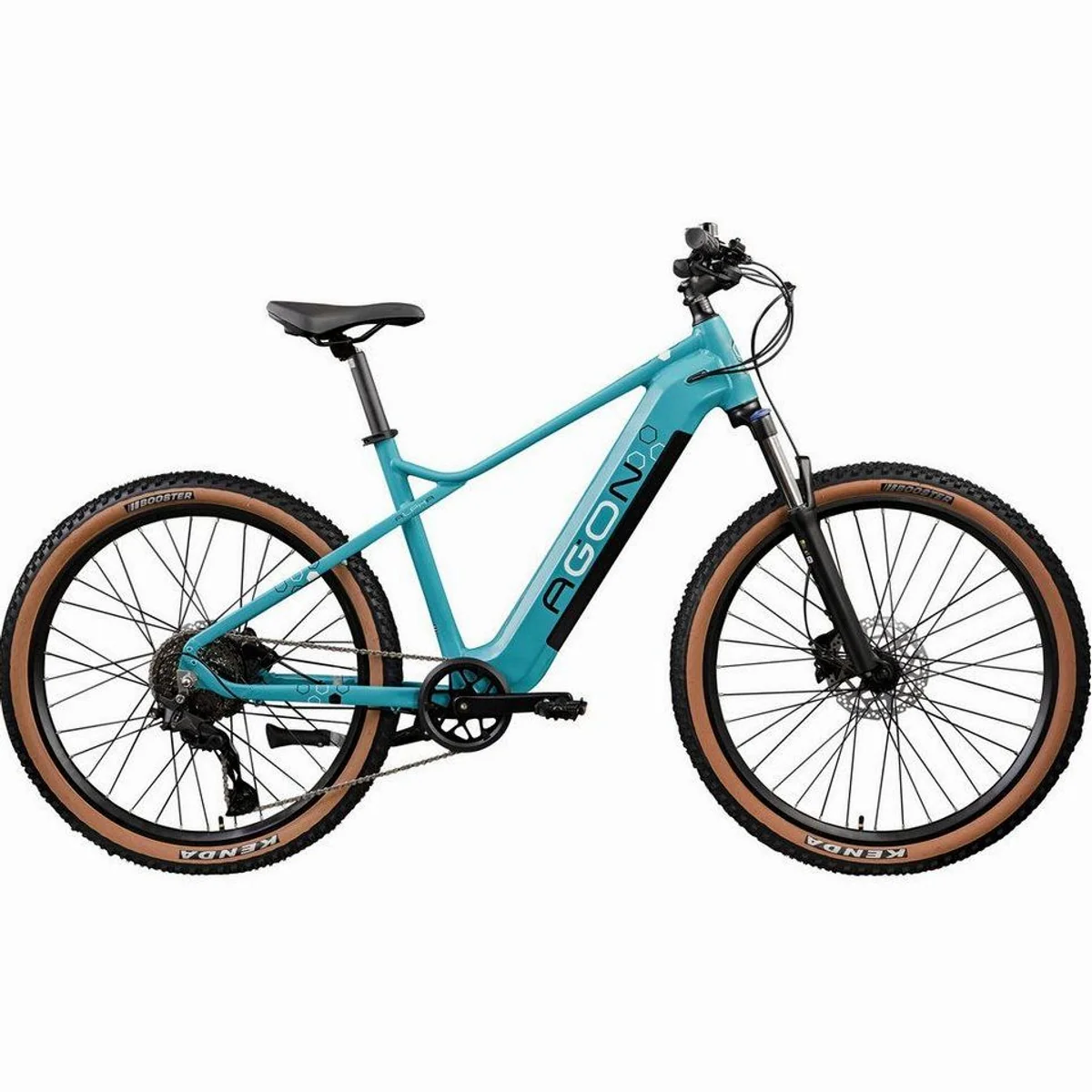 Agon E-Bike Mountainbike Alpha, 10 Gang Shimano Deore, 540 Wh Akku, stabiler Aluminiumrahmen