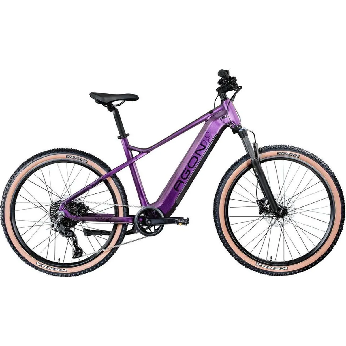 Agon E-Bike Mountainbike Alpha, leistungsstarker Heckmotor, 10-Gang Shimano Deore — ideal für Damen und Herren