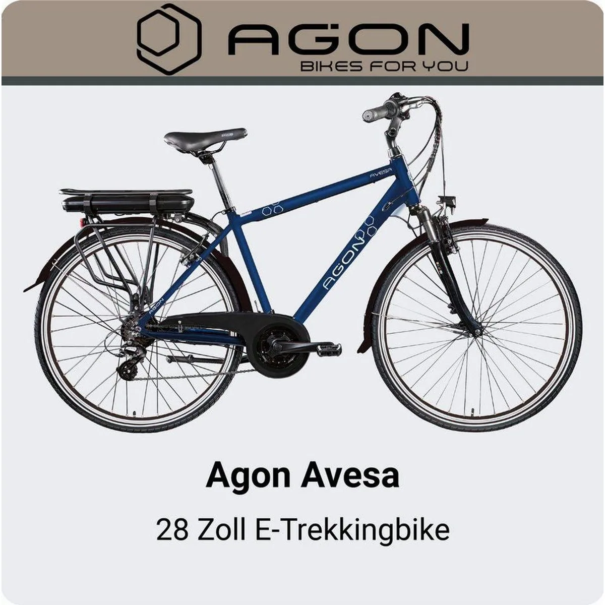 Agon Avesa E-Bike Trekkingrad, 21 Gang, 250W Motor, 374 Wh Akku 2