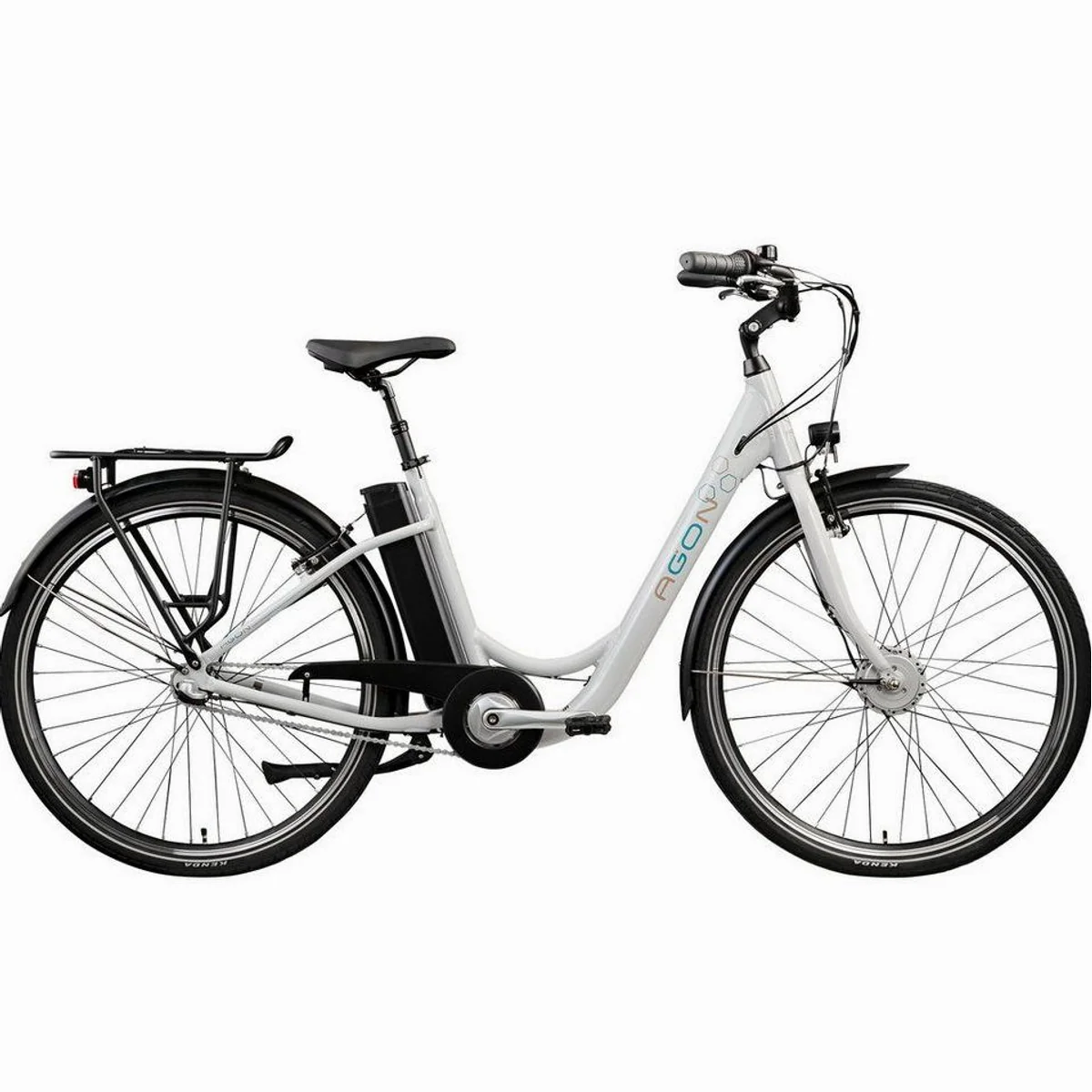 Agon E-Bike Cityrad Aurora, 3 Gang Nabenschaltung, 536 Wh Akku, für Damen und Herren