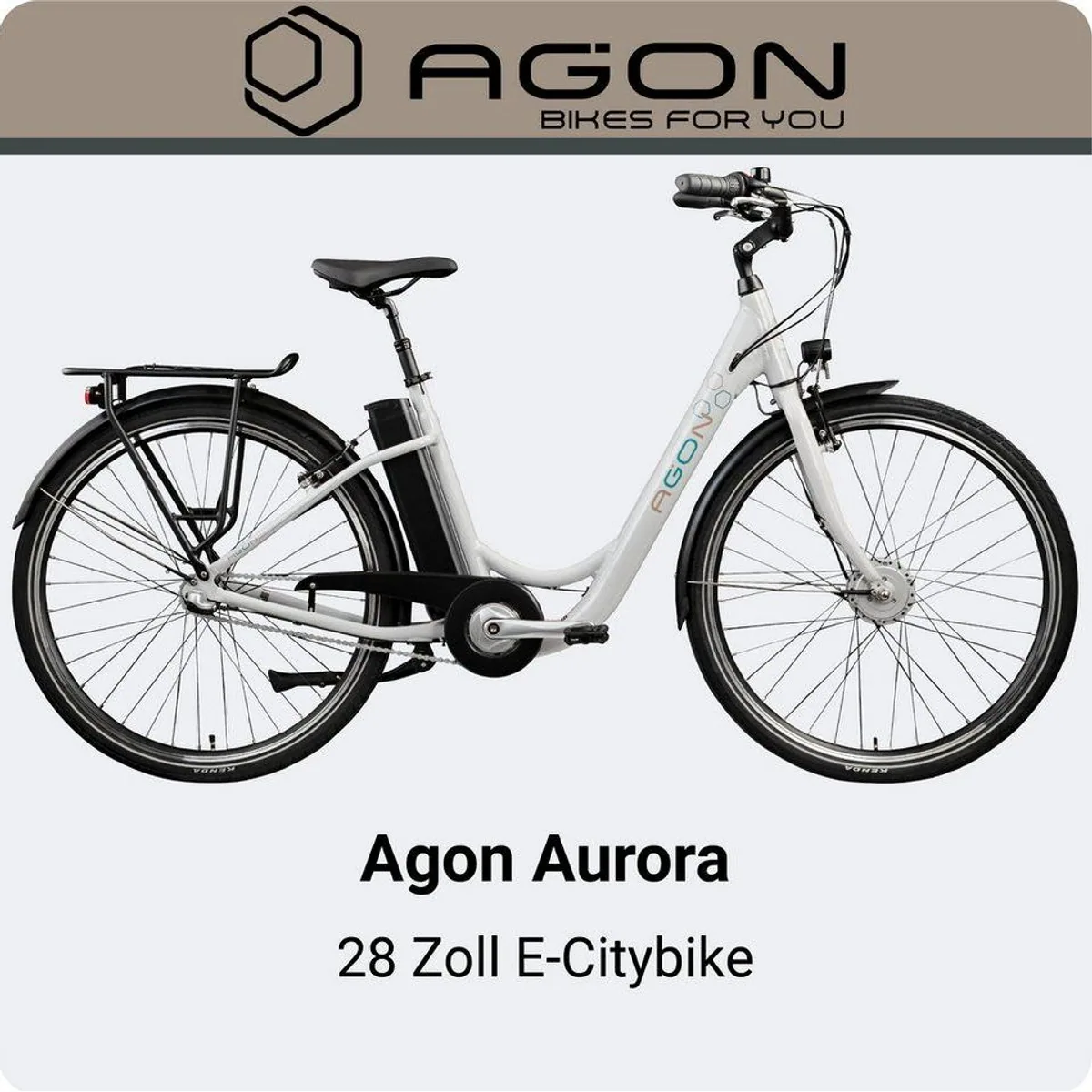 Agon E-Bike Cityrad Aurora, 3 Gang Nabenschaltung, 536 Wh Akku, für Damen und Herren 2