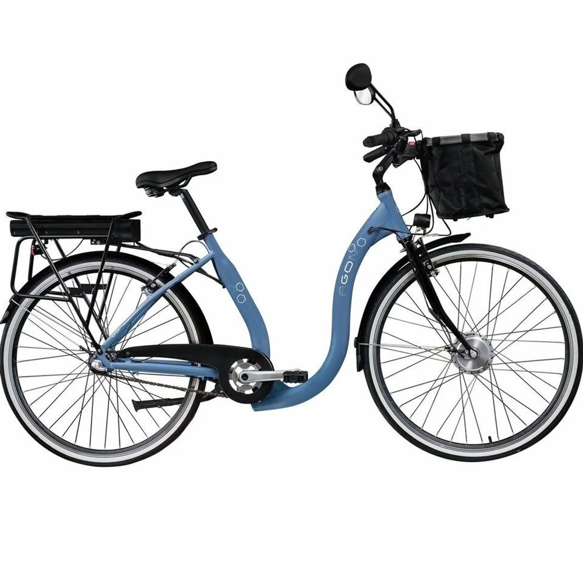 AGON E-Bike Cityrad Assist, tiefer Einstieg, 3 Gang Nabenschaltung, 374 Wh