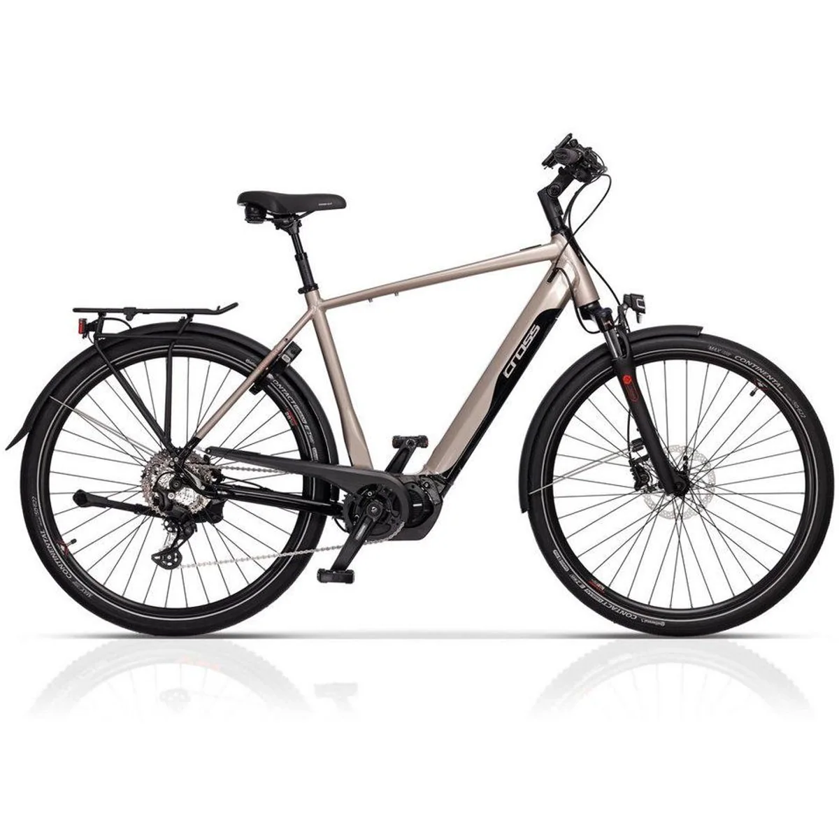 Airtracks e-TOURING 12.8 E-Bike, 504 Wh Akku, 10-Gang Shimano Deore, Hydraulische Scheibenbremsen