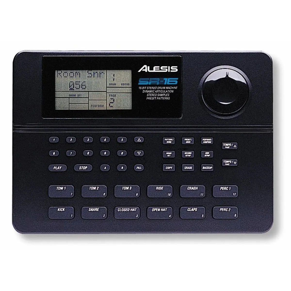 Alesis SR 16 Drumcomputer, 233 Sounds, 50 Preset-Patterns, MIDI-kompatibel