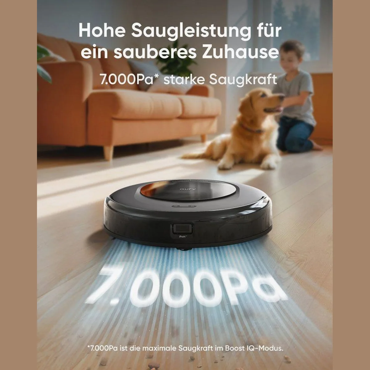 Anker eufy Saugroboter C20, 7000Pa Saugleistung, Auto-Entleerung, Wischfunktion 3