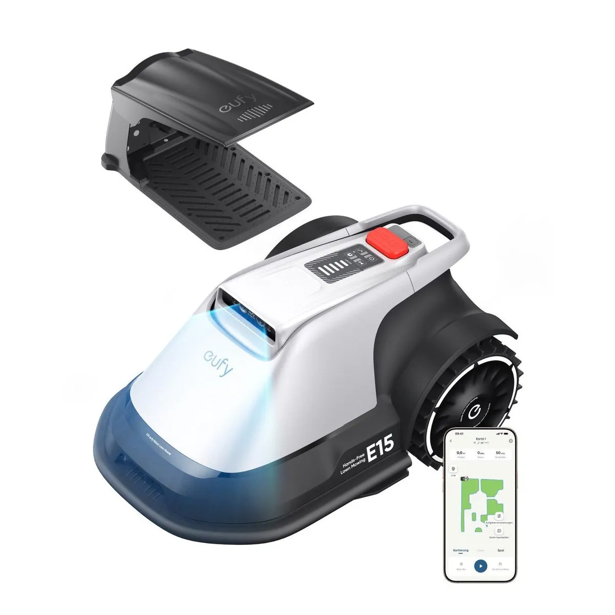 Anker eufy Rasenmähroboter E15, bis 800 m², App-Steuerung, Regensensor