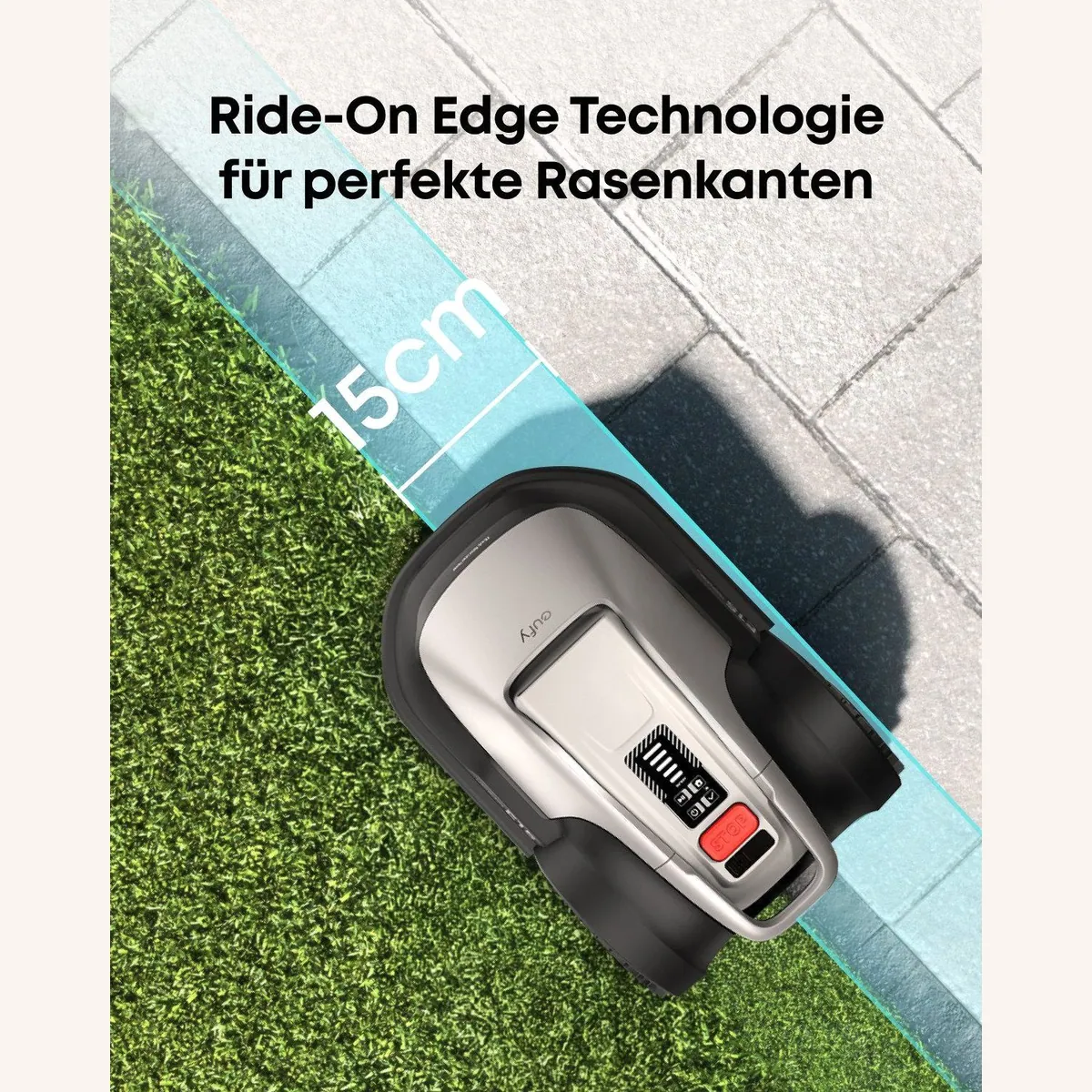 Anker eufy Rasenmähroboter E15, bis 800 m², App-Steuerung, Regensensor 4