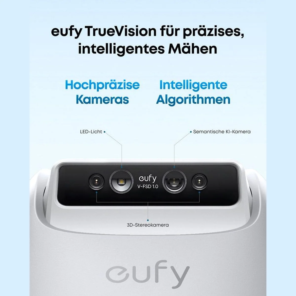 Anker eufy Rasenmähroboter E15, App-Steuerung, Regensensor, bis 800 m² 2