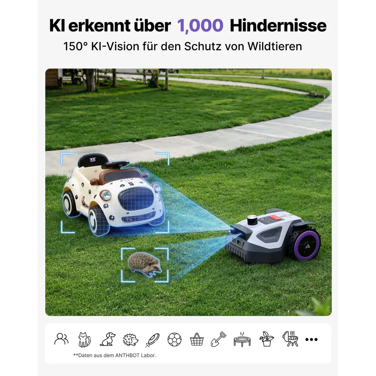 ANTHBOT M5 PRO Mähroboter, HoloSense Quad-Fusion, RTK-Set, bis 700 m² 5