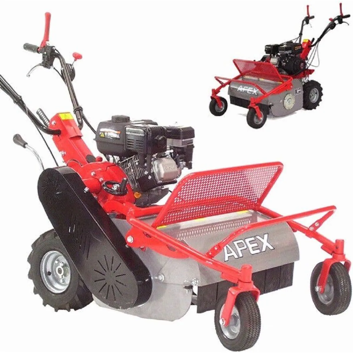 Apex Schlegelmäher 600, 7 PS Motor, 4-Gang Radantrieb — ideal für hohes Gras und Gestrüpp