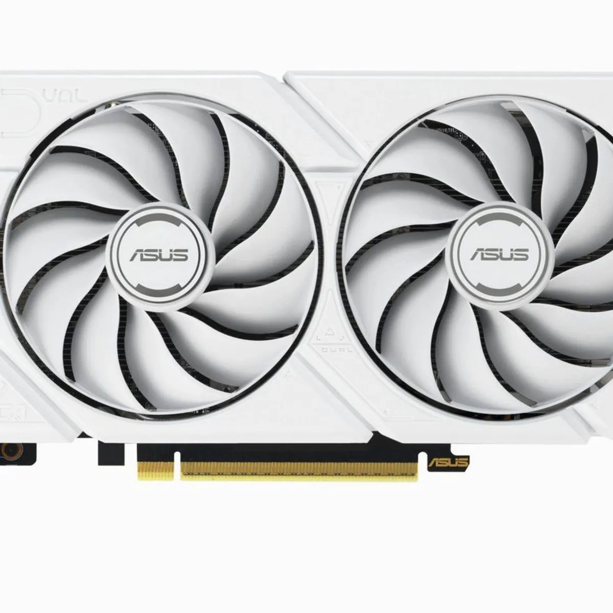 ASUS DUAL-RX9060XT-16G-WHITE Grafikkarte, hohe Leistung, effiziente Kühlung, modernes Design