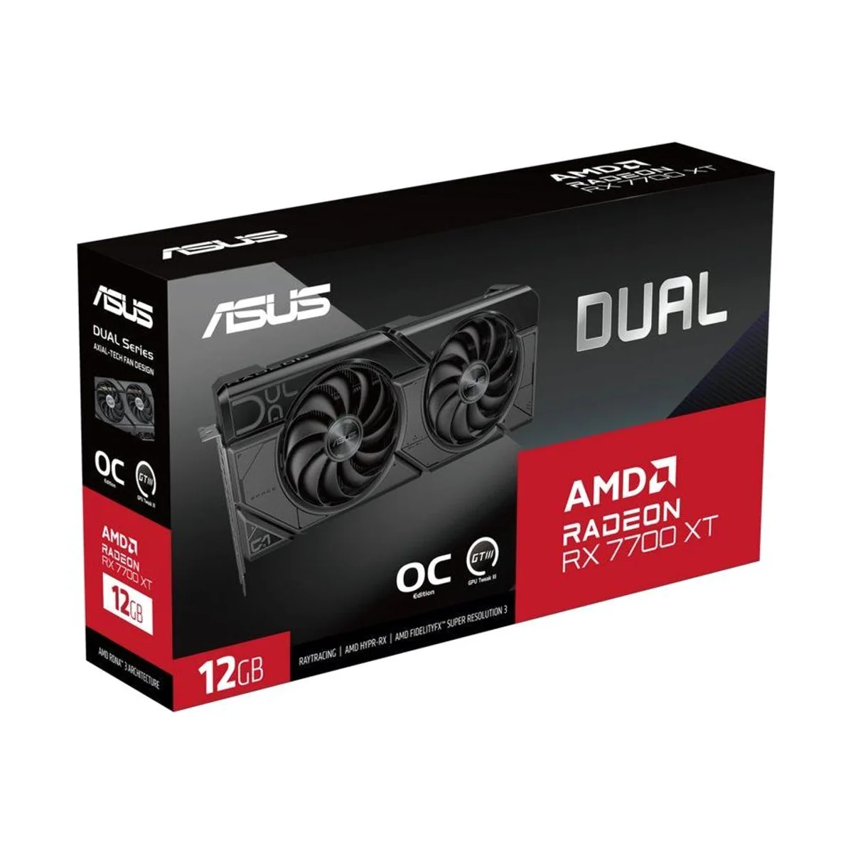 Asus DUAL-RX7700XT-O12G Grafikkarte, 12 GB GDDR6, OC-Modus bis 2599 MHz 3