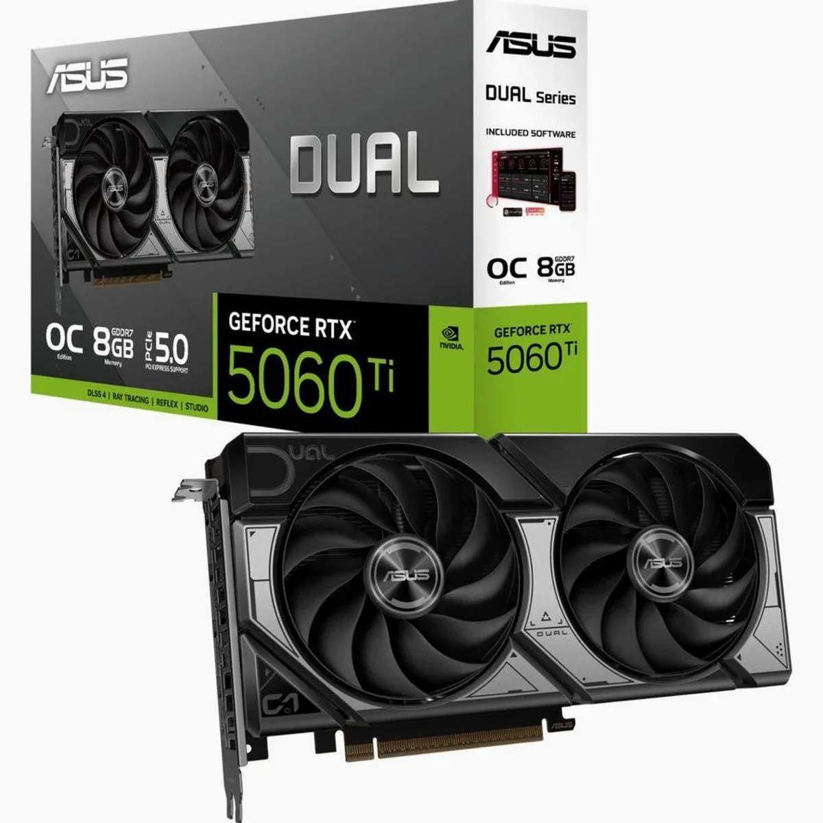 Asus GeForce RTX 5060 Ti DUAL OC 8GB, hohe Leistung, fortschrittliche Gaming-Technologie