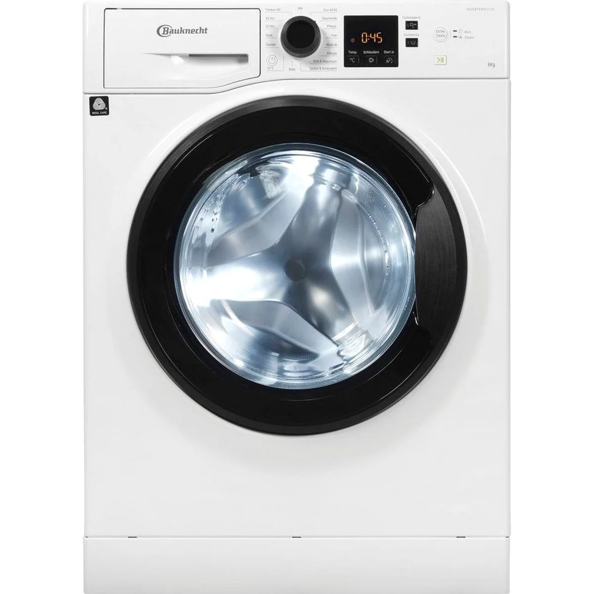 BAUKNECHT Super Eco 845 A Waschmaschine, 8 kg, 1400 U/min, Kurzprogramm 45‘ 4