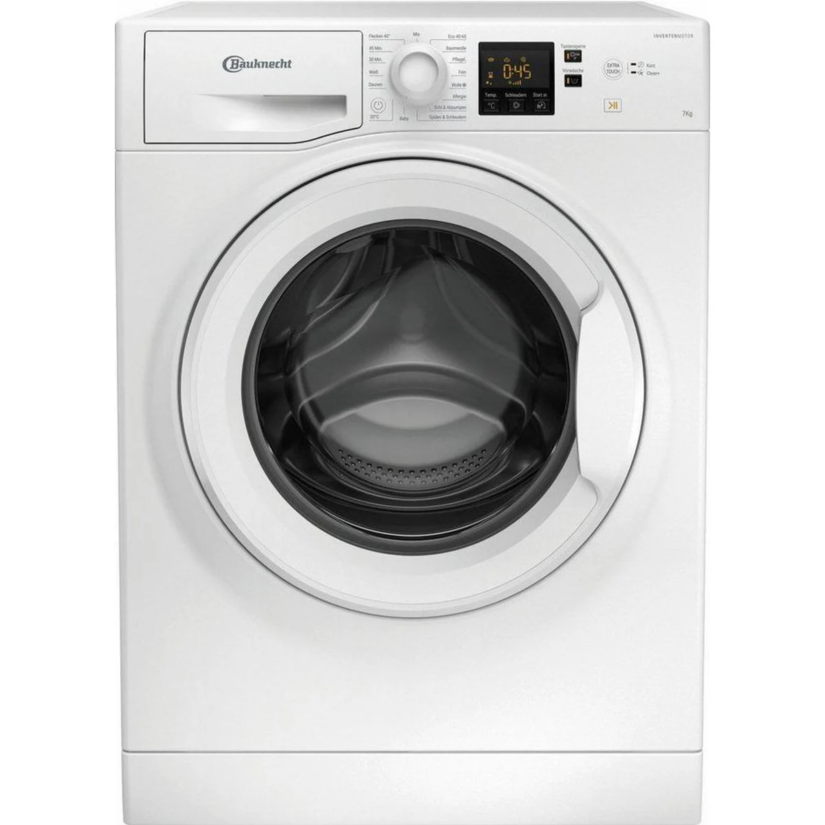 Bauknecht WBP 714A Waschmaschine, 7 kg, 1400 U/min, Kurzprogramm 45' – schnelle Sauberkeit