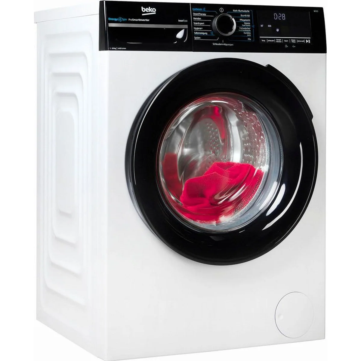 Beko BM3WFU41041W Waschmaschine, 10 kg, 1400 U/min, Energieeffizient mit EnergySpin