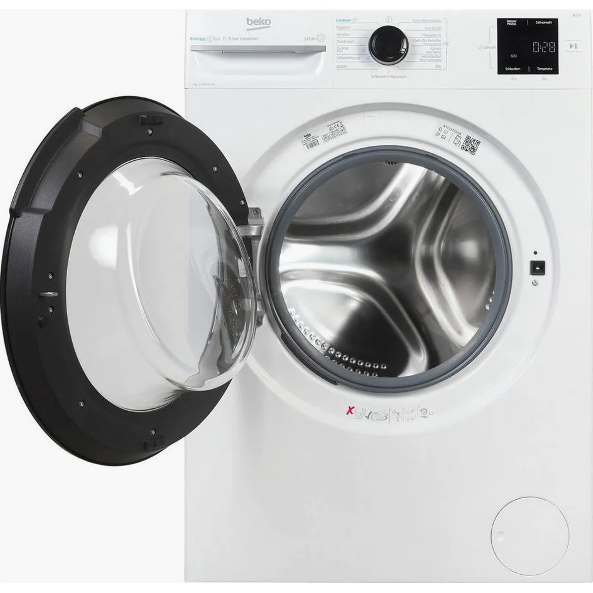 Beko BM3WFU3741X Waschmaschine, 7 kg, 1400 U/min, Energieeffizienz & EnergySpin 2