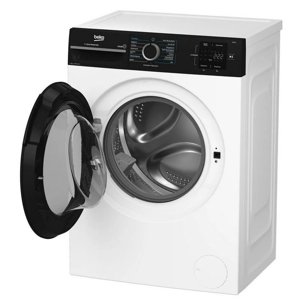 BEKO BM3WFU3741R Waschmaschine, 7 kg, 1400 U/min, AddXtra Funktion, Hygiene+ 3