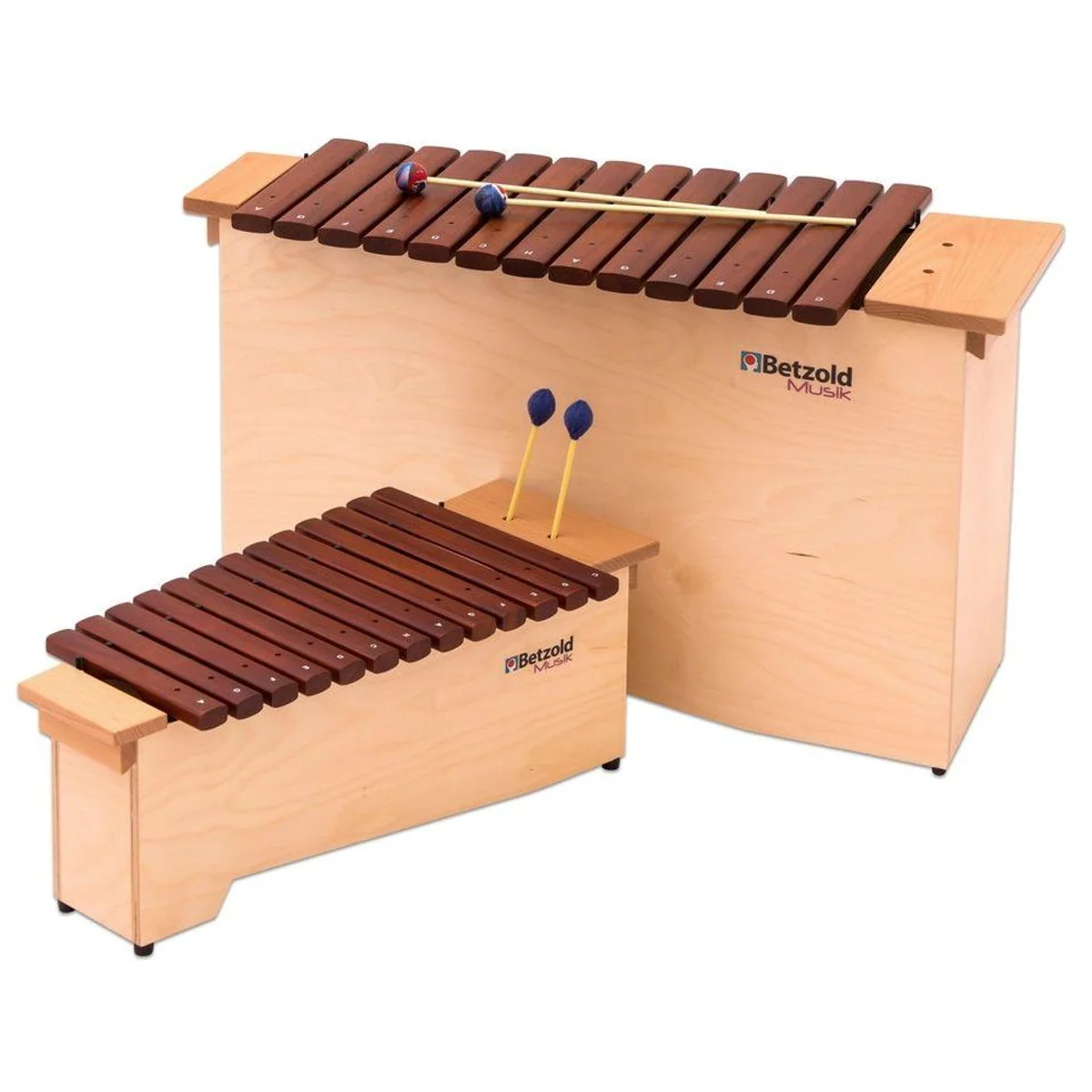 Betzold Xylophon Set, 2 hochwertige Stabspiele für Schule und Orchester