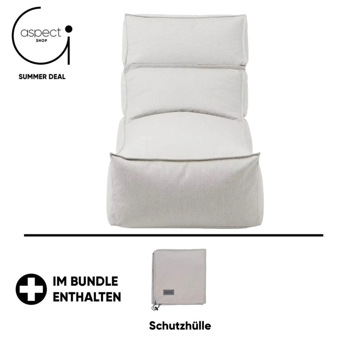 blomus STAY Outdoor-Lounger, wetterfest, ergonomisch, inkl. Schutzhülle