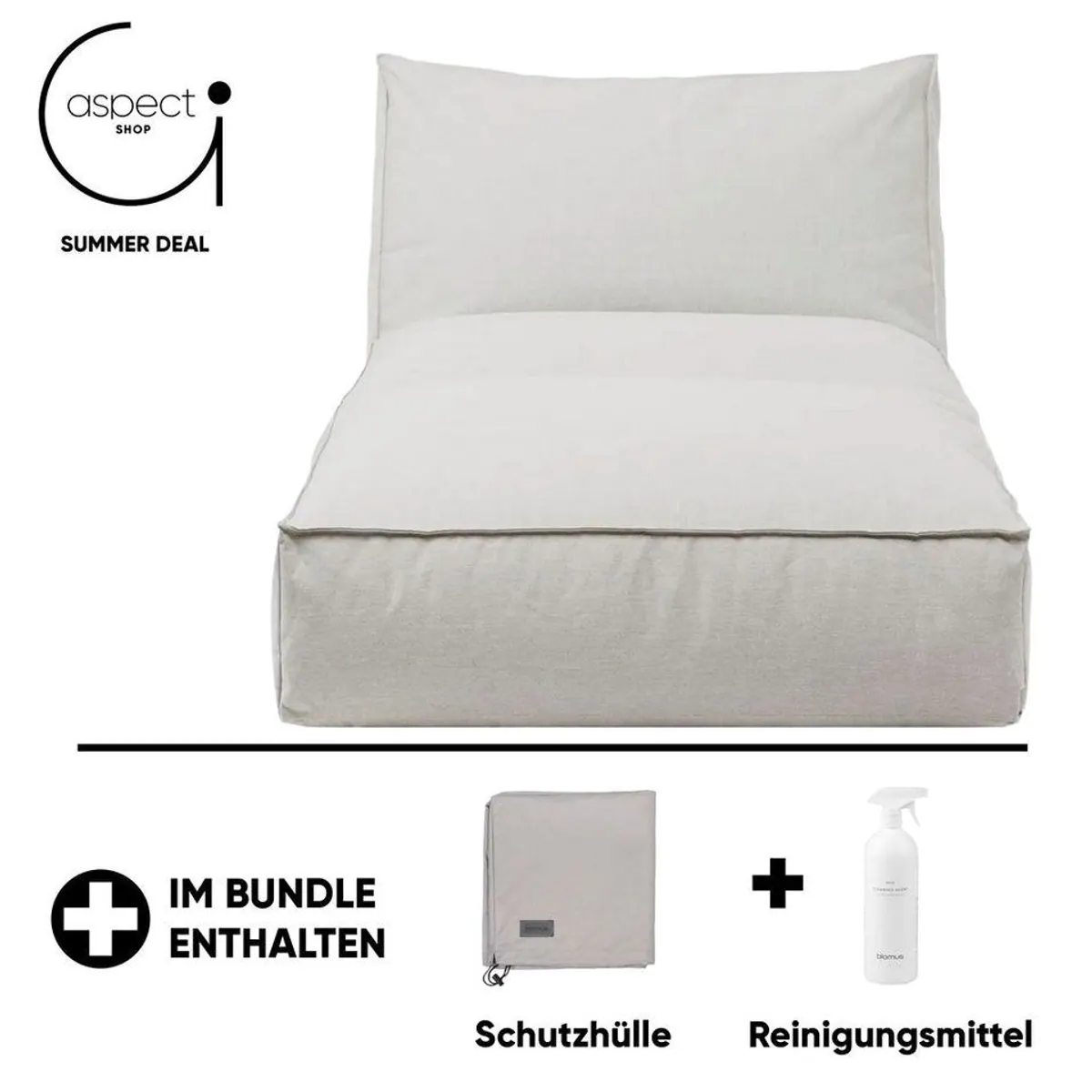 blomus STAY Outdoor Daybed, inkl. Schutzhülle & Reinigungsmittel — wetterfest, langlebig, komfortabel