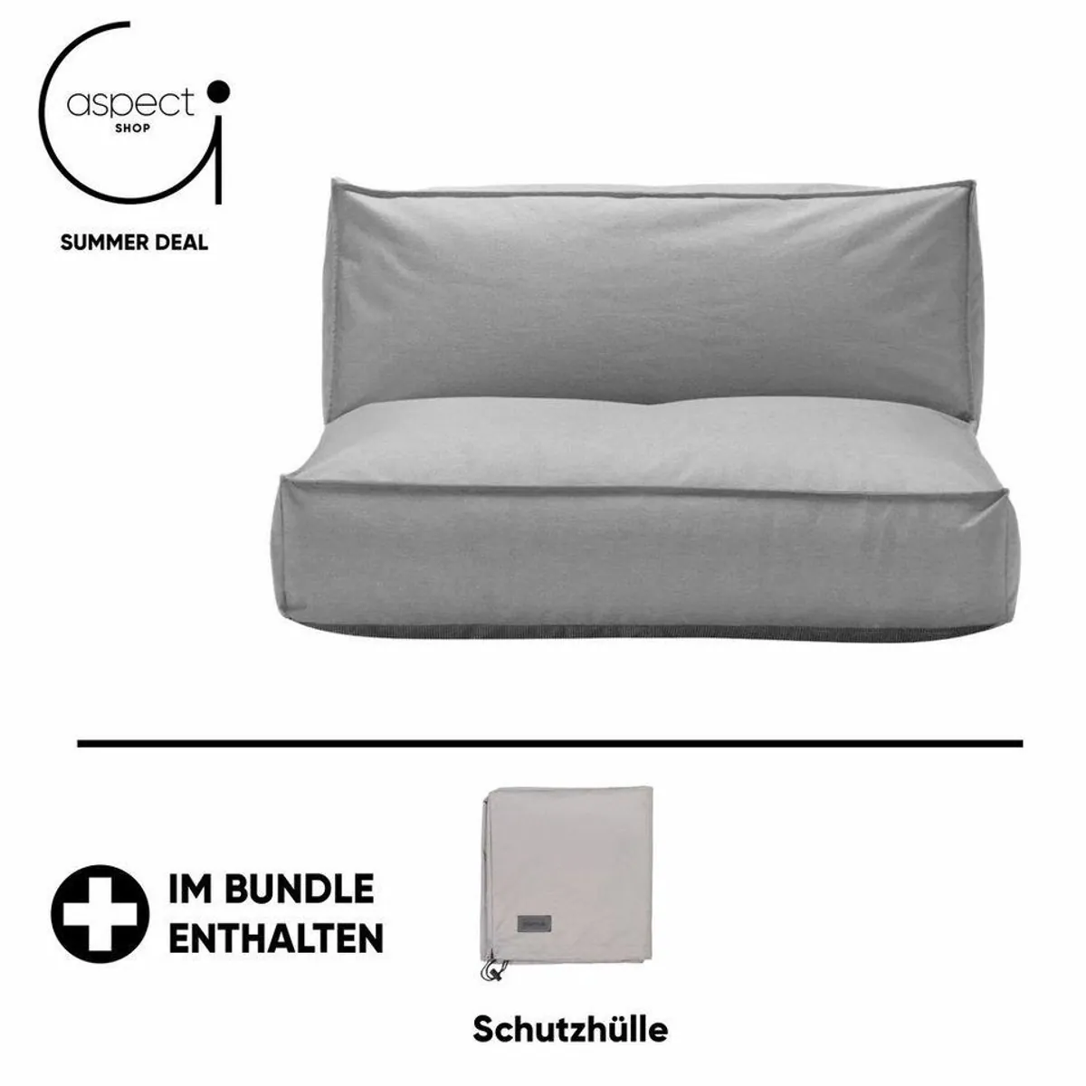 blomus STAY 2-Sitzer Sofa, modernes Design, robuste Materialien, inklusive Schutzhülle 3