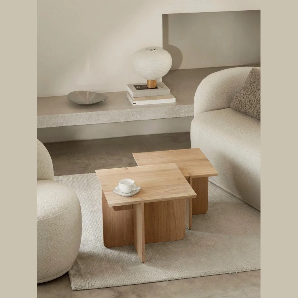 blomus Engawa Beistelltisch, modernes Design aus Eichenholz, japanische Inspiration 2