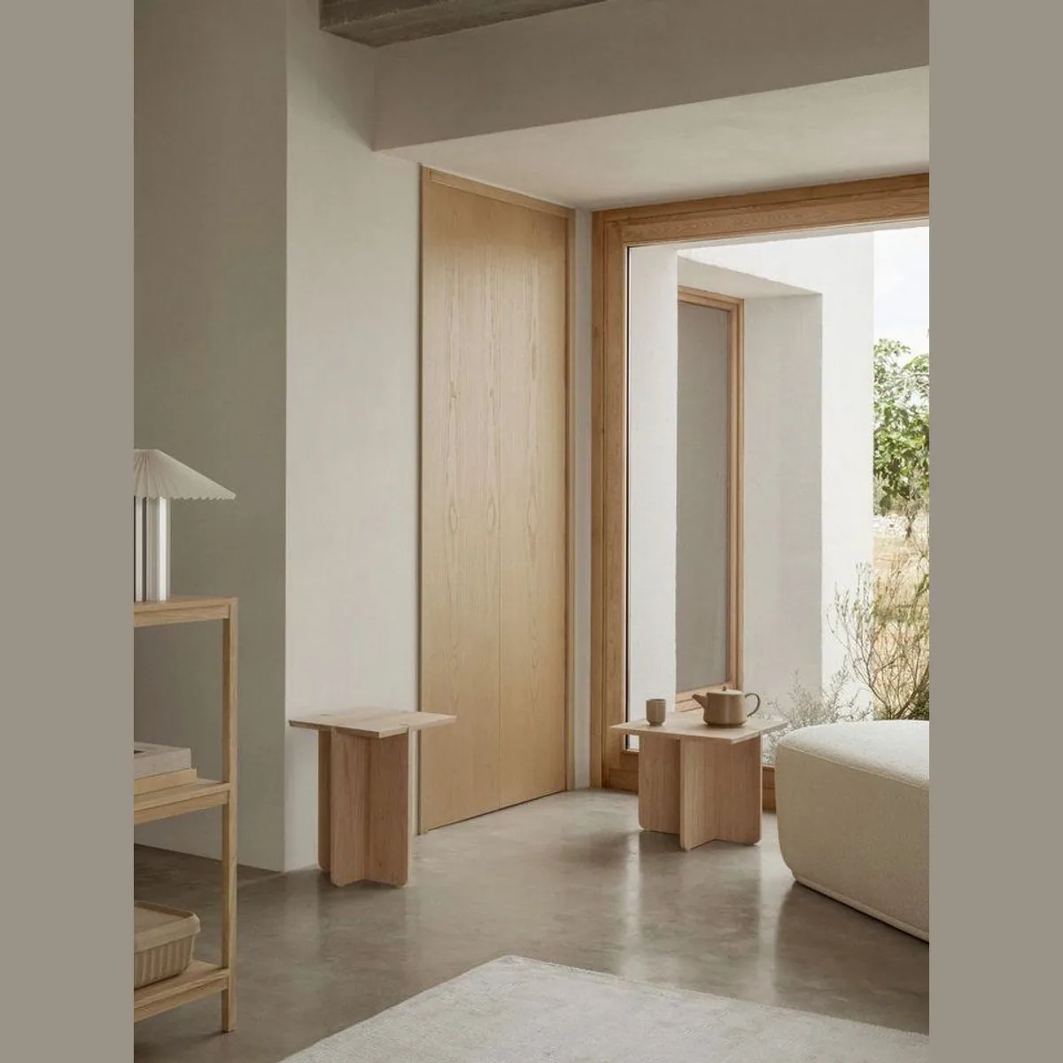 blomus Engawa Hocker, modernes Eichenholz, japanische Inspiration, vielseitig einsetzbar 5