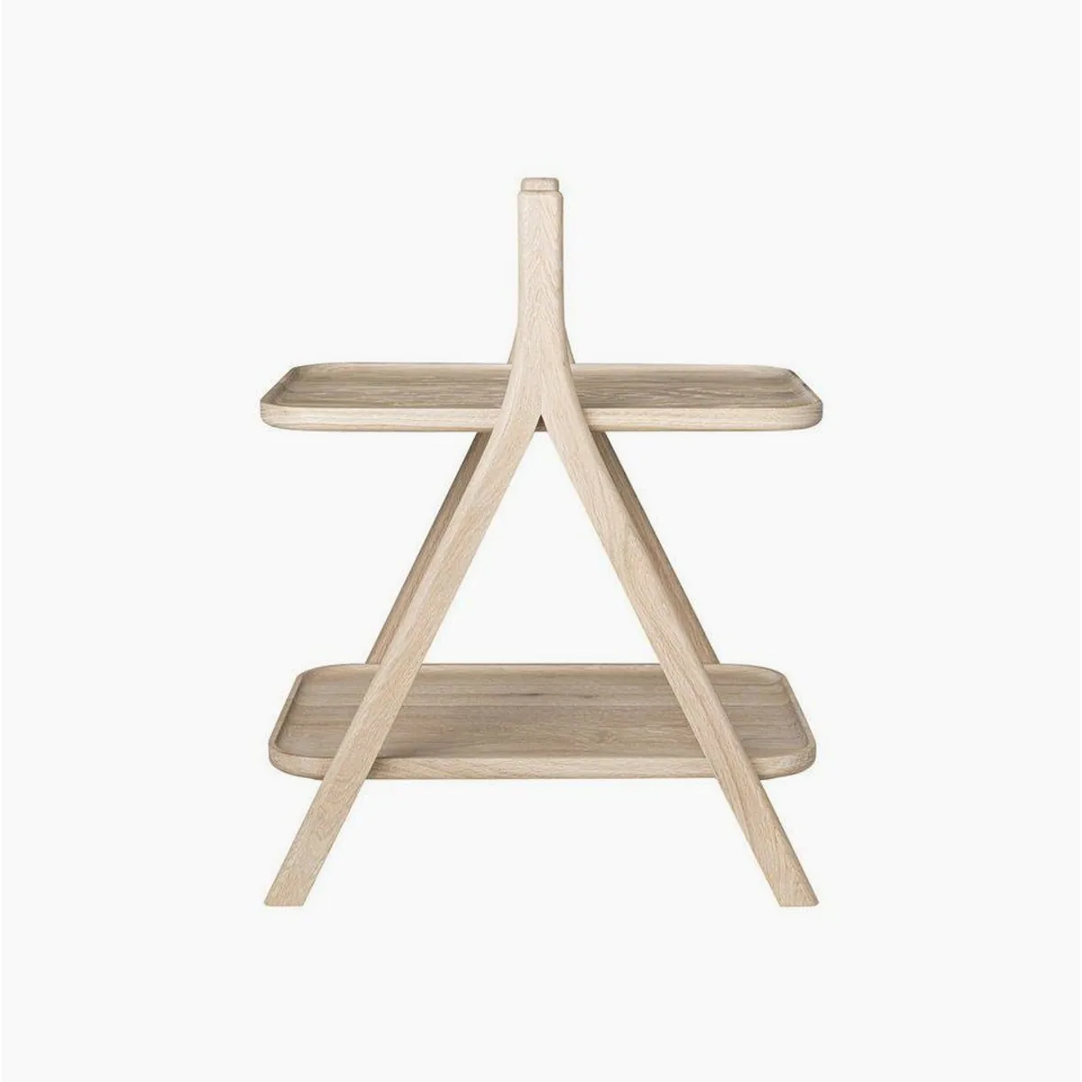 blomus ETA Beistelltisch, modernes Design, mobiler Tragegriff, aus massivem Eichenholz