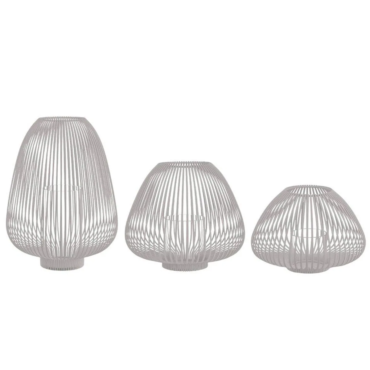 blomus LYVA Laternen-Set, modernes Design, 3 Größen für stimmungsvolle Beleuchtung