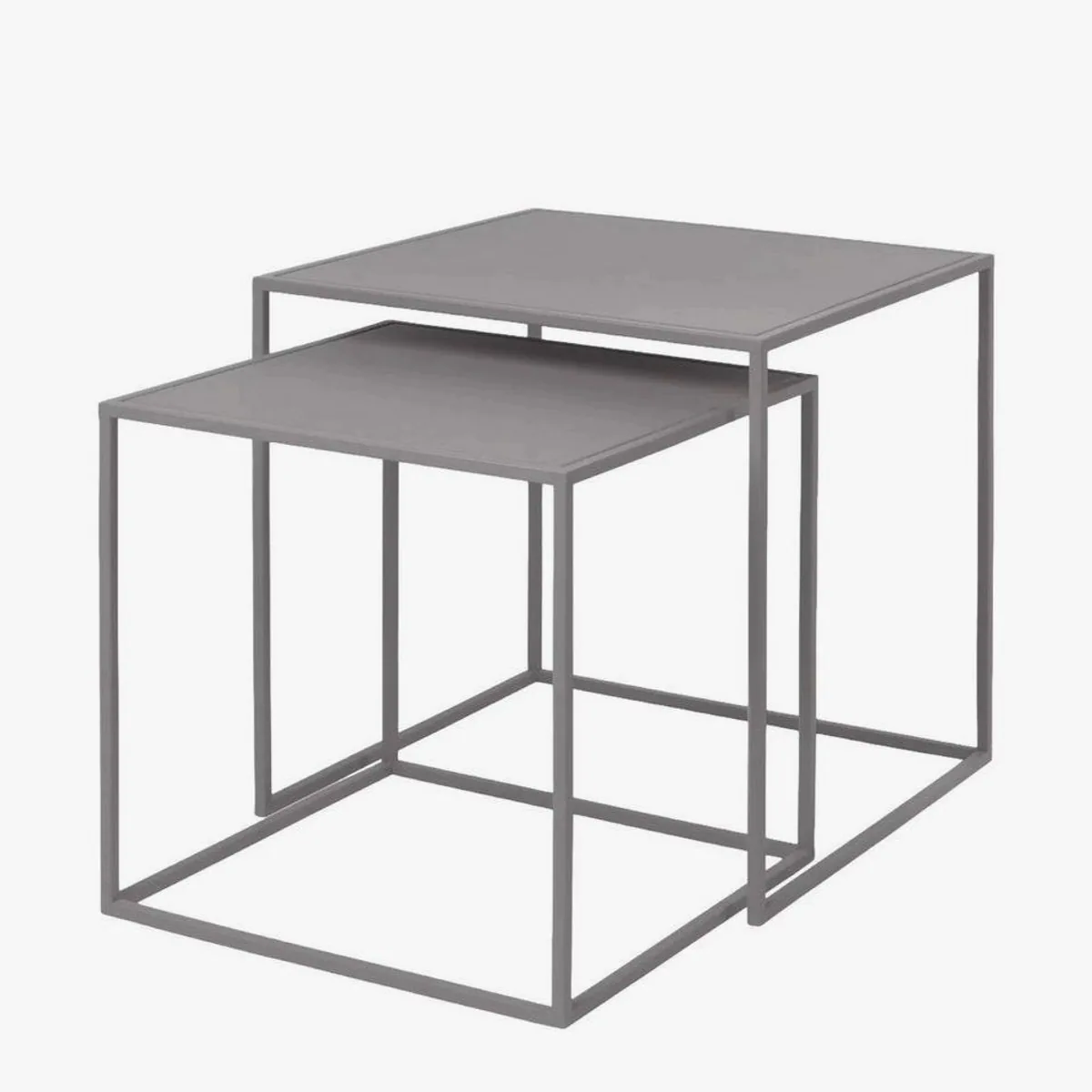 Blomus FERA Beistelltisch Set, praktische Kombination aus zwei Größen, pulverbeschichteter Stahl