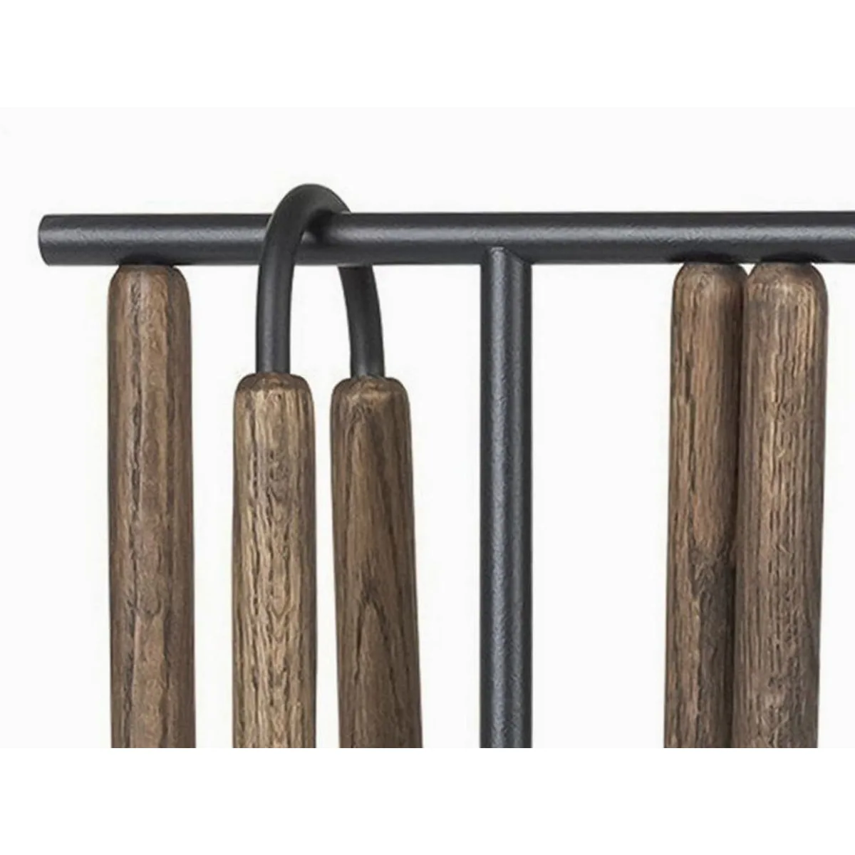 blomus ASHI Kamingarnitur 5tlg, puristisches Design, platzsparend, mit Magnethalterung 4