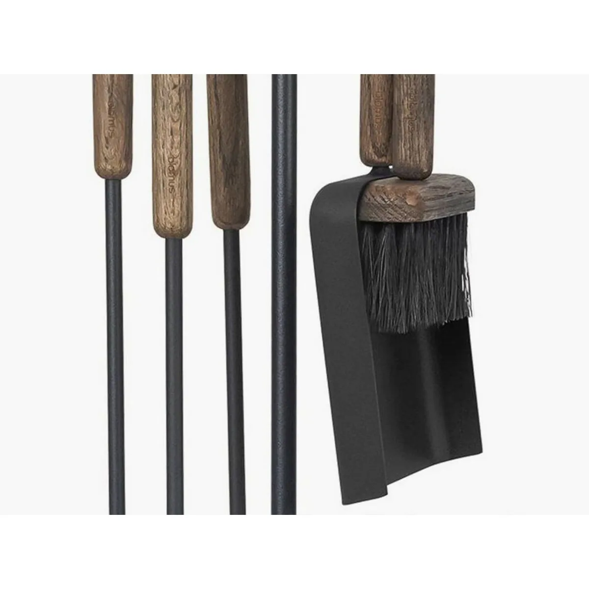 blomus ASHI Kamingarnitur 5tlg, puristisches Design, platzsparend, mit Magnethalterung 5