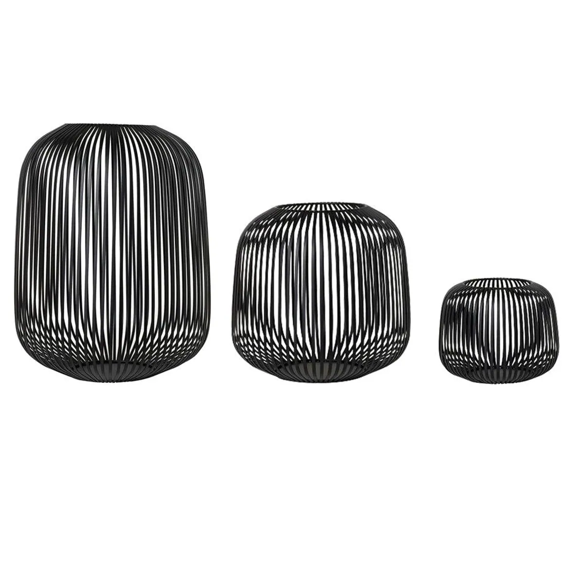 blomus LITO Windlicht 3er Set, vielseitig, pulverbeschichteter Stahl