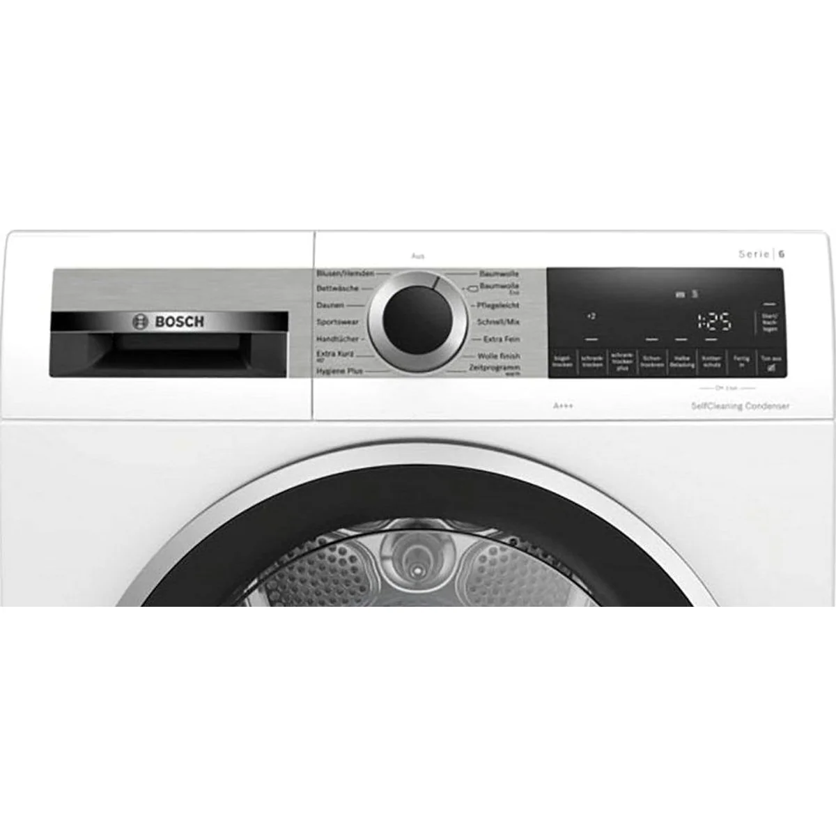 BOSCH WQG235D00 Wärmepumpentrockner, energieeffizient, 8 kg Fassungsvermögen, Edelstahltrommel 5