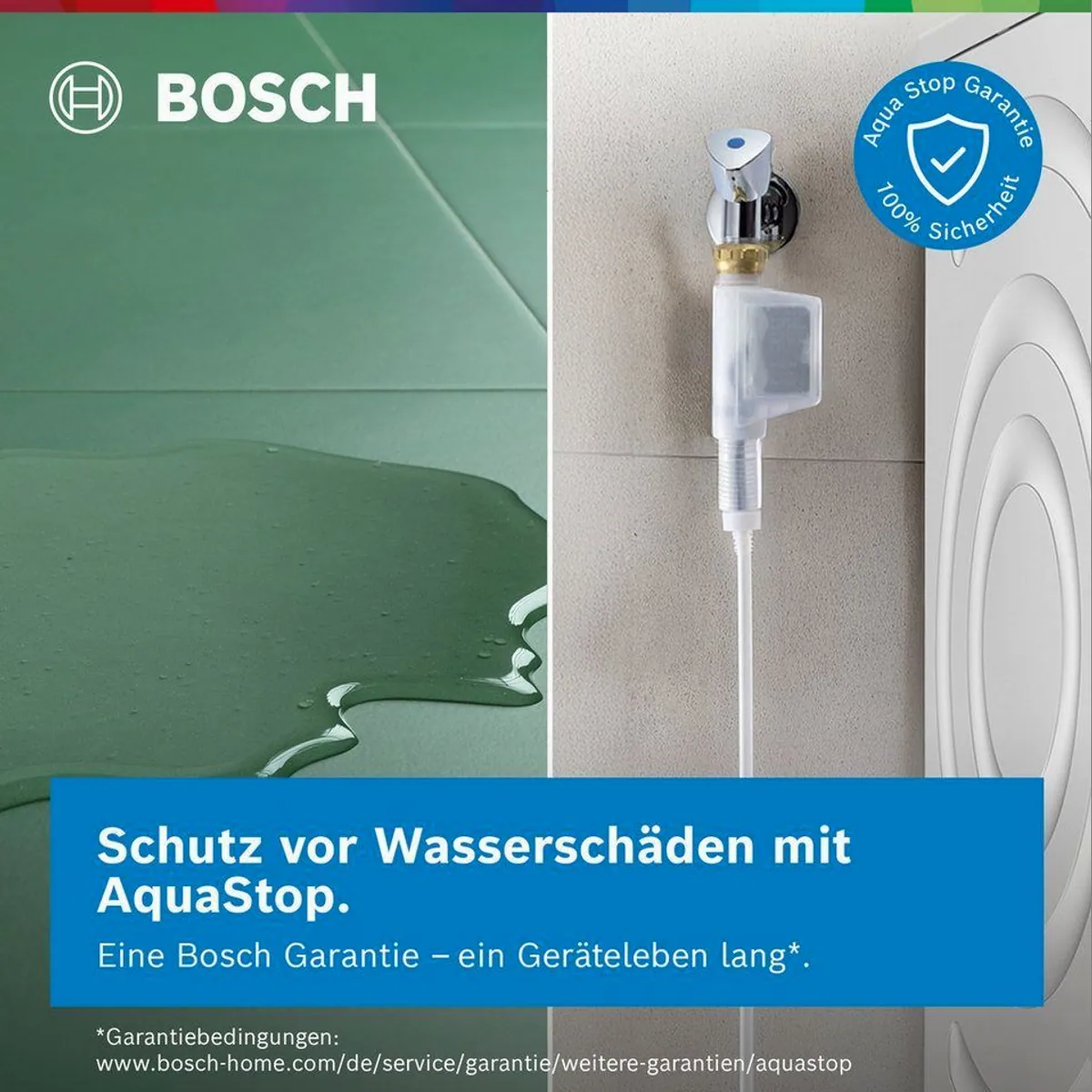 Bosch WUU28T70 Waschmaschine, 8 kg, 1400 U/min, unterbaufähig, Speed Perfect 3