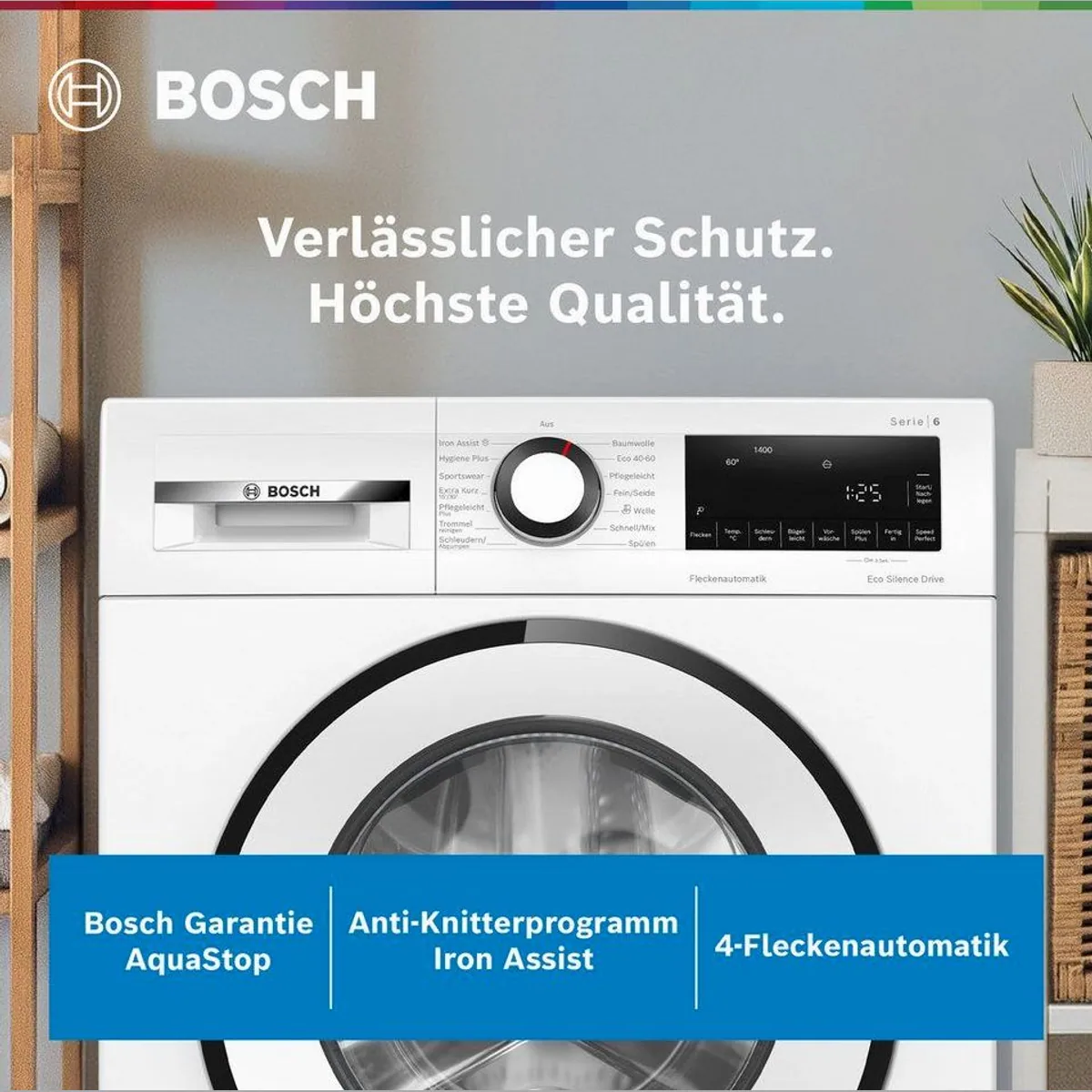BOSCH WGG244ZV0 Waschmaschine, 9 kg, 1400 U/min, Nachlegefunktion 5