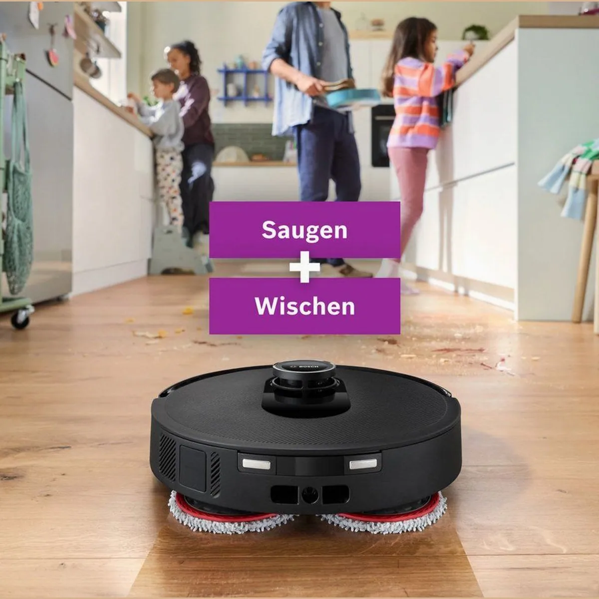 BOSCH Spotless Max BCRDW3B, 11.000 Pa Saugkraft, Wischfunktion, Smart Vision — effektiv reinigen 2