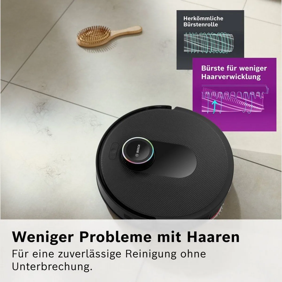 BOSCH Spotless Max Cam BCRDW3BX, 11.000 Pa Saugkraft, Wischfunktion, intelligente Navigation 2