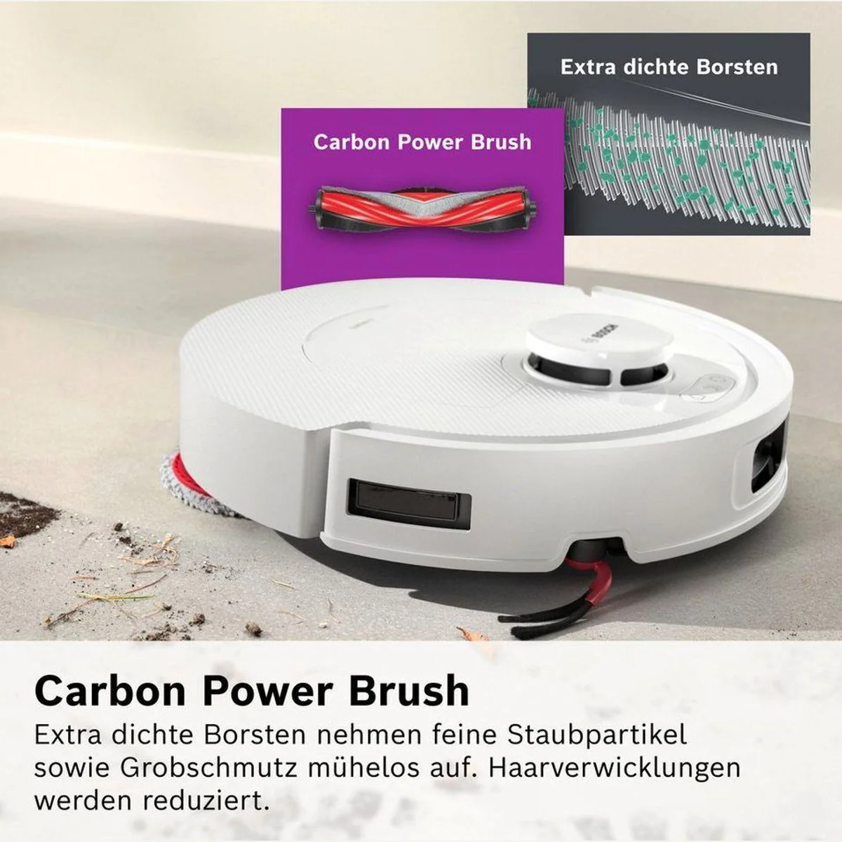 BOSCH Spotless 2 Saug- und Wischroboter, 25.000 Pa Saugkraft, intelligente Navigation 2