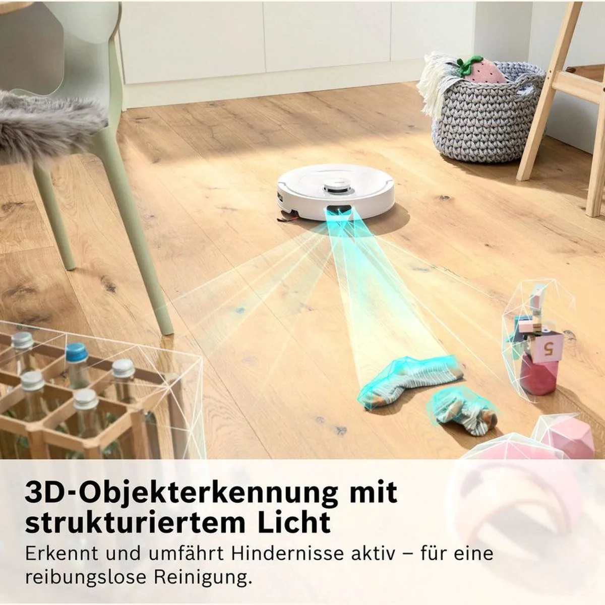 BOSCH Spotless 2 Saug- und Wischroboter, 25.000 Pa Saugkraft, intelligente Navigation 5