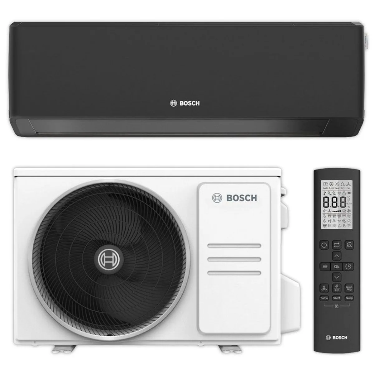 BOSCH CL7000i Klimaanlage, energieeffizient, WLAN-fähig, leise Luftverteilung