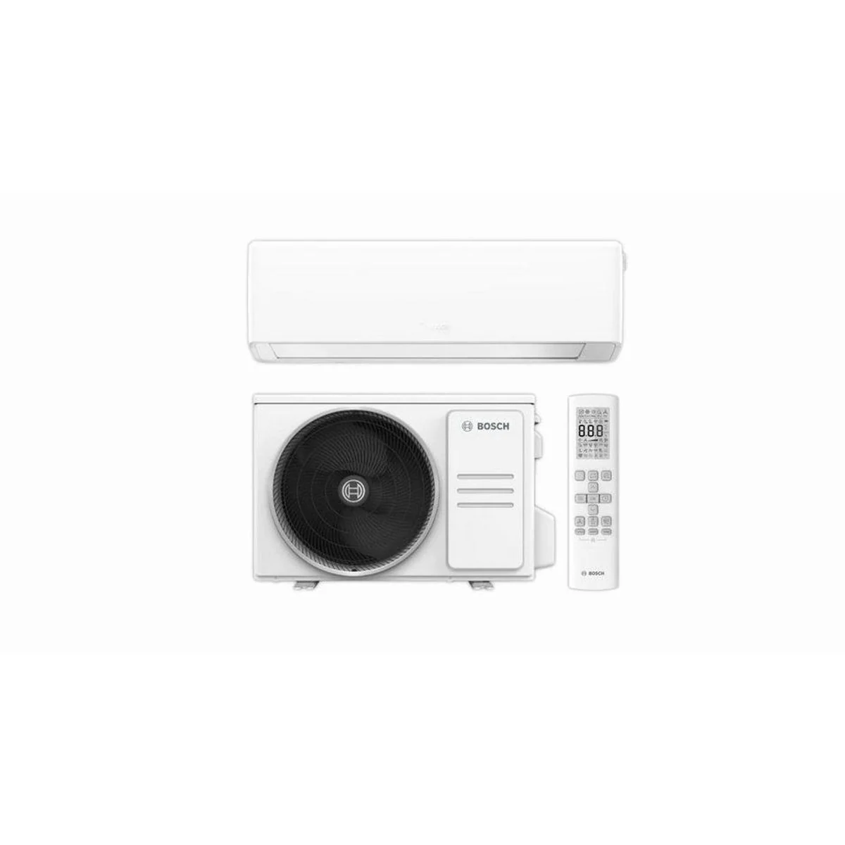 BOSCH Climate 7000i Split-Klimagerät, 3,4 kW für Räume bis 40 m² — Effiziente Kühlung, moderne Steuerung, saubere Luft