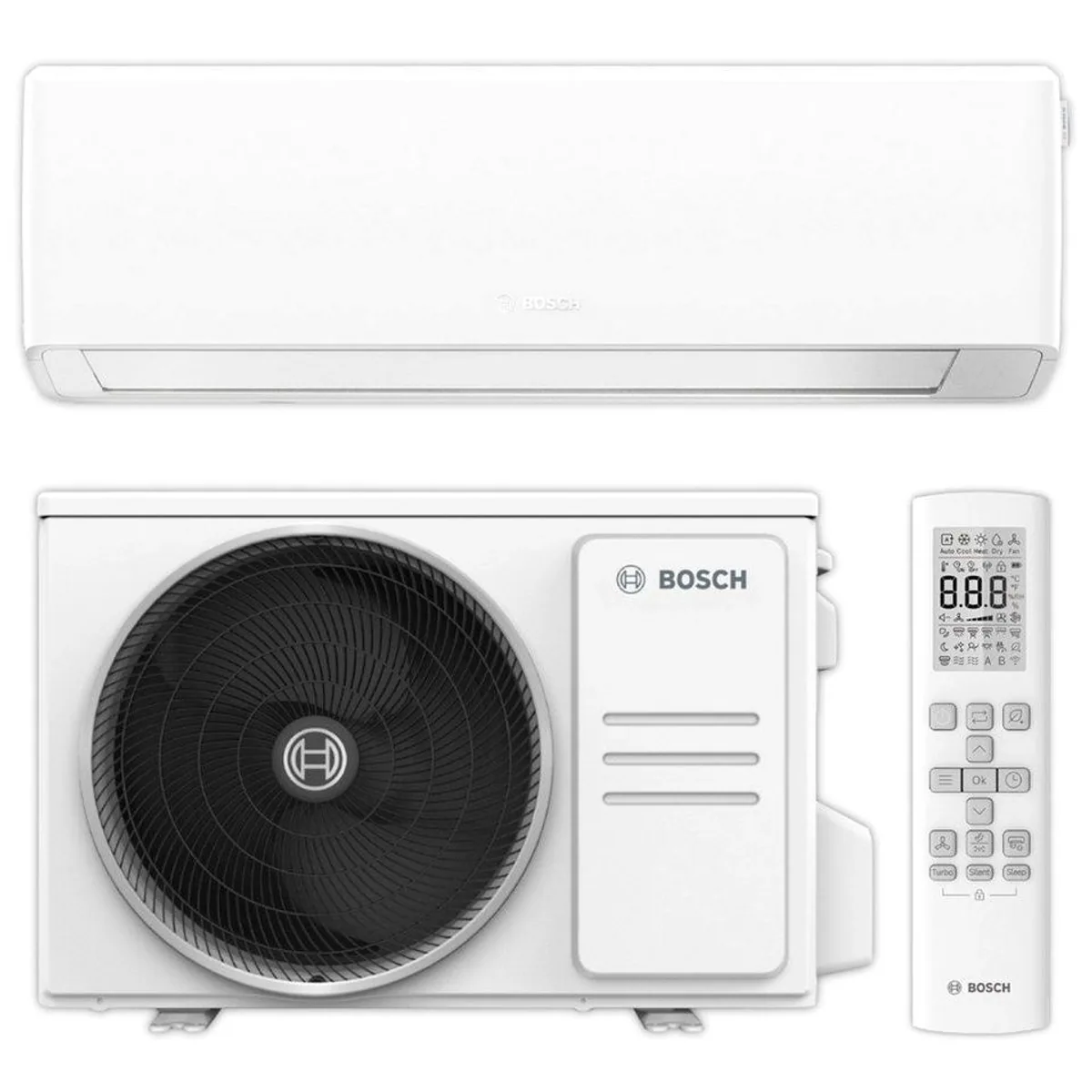 BOSCH CL7000i Klimagerät, effiziente Kühlung, WLAN-Steuerung, leise Luftverteilung