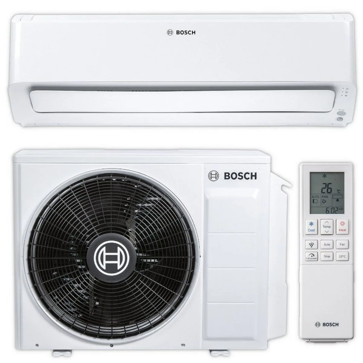 BOSCH Split-Klimagerät CLC8001i-SET 25 E, Multispace-Modus, intelligente Leistungsanpassung